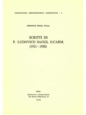 Scritti di p. Ludovico Sagg...