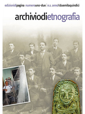 Archivio di etnografia vol....