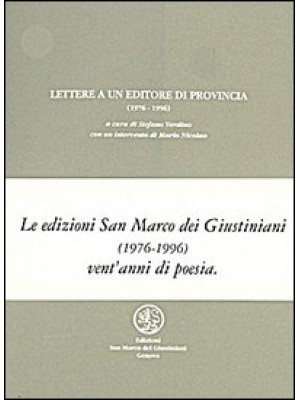 Lettere a un editore di provincia (1976-1996)