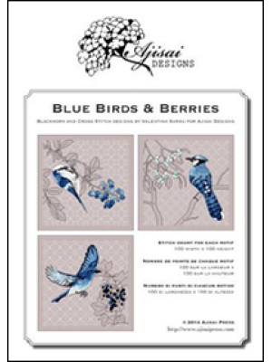 Blue birds & Berries. Cross...