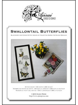 Swallowtail butterflies. Cr...
