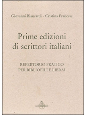 Prime edizioni italiane. Re...