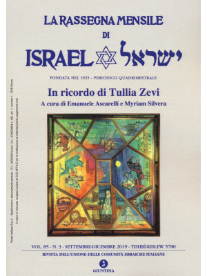 La rassegna mensile di Israel. Ediz. italiana e inglese (2019). Vol. 85/3
