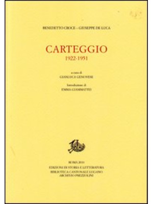 Carteggio. 1922-1951