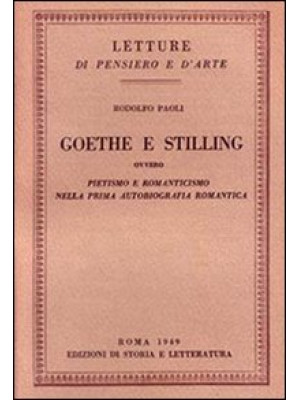 Goethe e Stilling. Ovvero p...