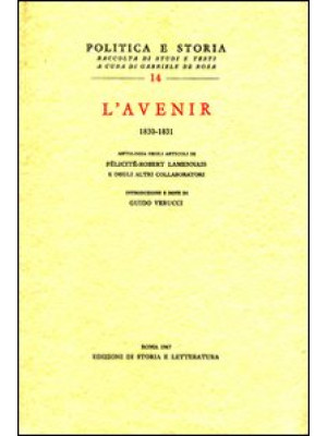 «L'Avenir» (1830-1831). Ant...