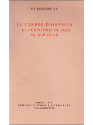 Le Corpus dionysien de l'Un...