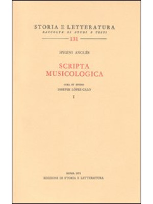 Scripta musicologica
