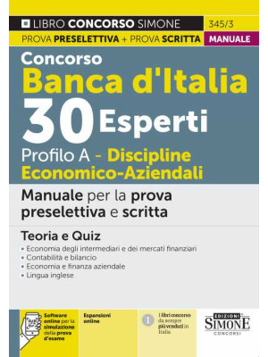 Concorso Banca d'Italia 30 ...