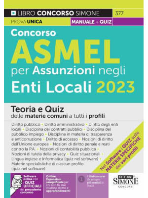 Manuale Concorso ASMEL 2023...