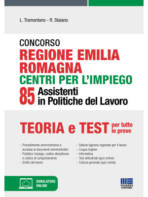 Concorso regione Emilia Romagna centri per l'impiego. 85 assistenti in politiche del lavoro