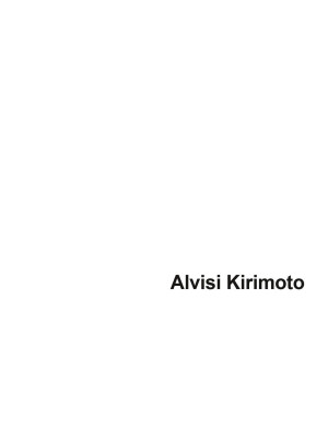 Alvisi Kirimoto. Ediz. inglese