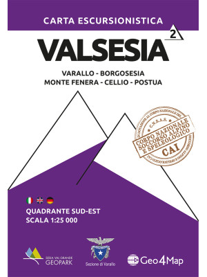 Carta escursionistica Valse...