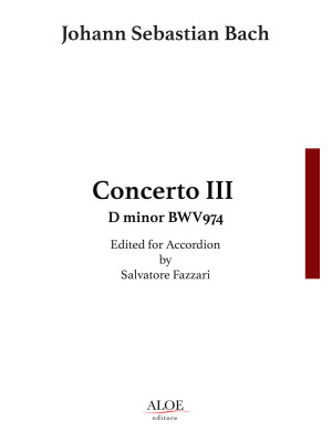 Concerto III BWV974. Edited...