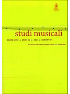 Studi musicali (2011). N.S....