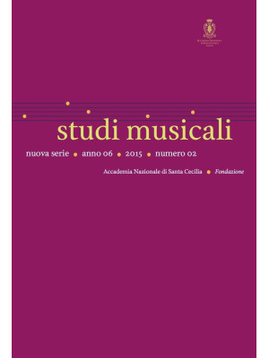 Studi musicali. N.S (2015)....