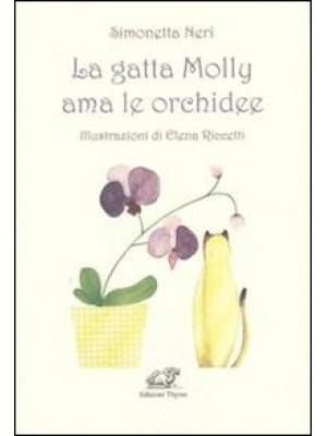 La gatta Molly ama le orchidee