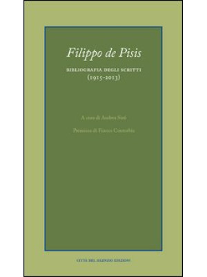 Filippo de Pisis. Bibliogra...