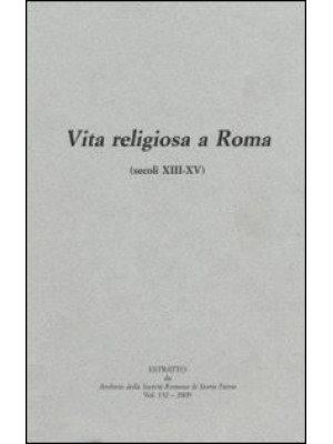Vita religiosa a Roma (seco...