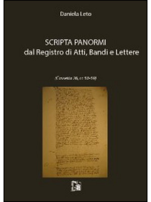 Scripta Panormi dal registr...