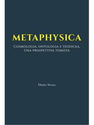 Metaphysica. Cosmologia, on...