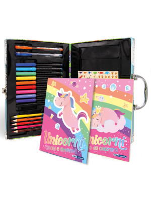 Unicorni. La mia valigetta creativa. Ediz. a colori. Con gadget