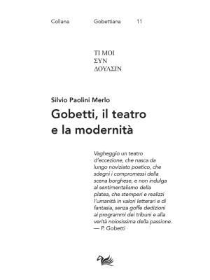Gobetti, il teatro e la modernità