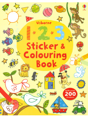 123 sticker and colouring b...