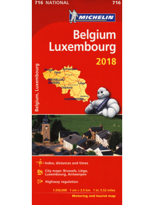 Belgium, Luxembourg 1:350.000