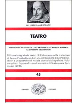 Teatro. Vol. 1: Re Enrico V...