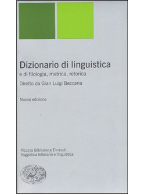 Dizionario di linguistica e...