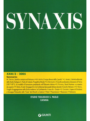 Quaderni di Synaxis. Vol. 3/5