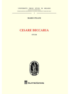 Cesare Beccaria. Studi