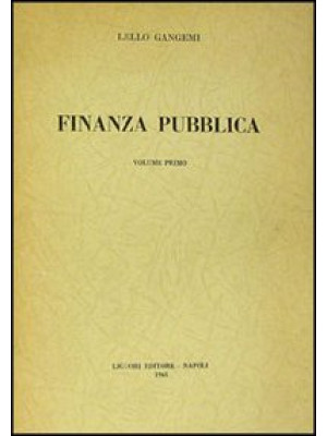 Finanza pubblica. Vol. 1