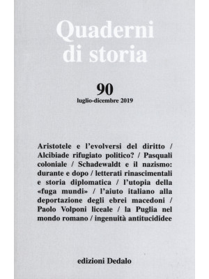Quaderni di storia (2019). ...