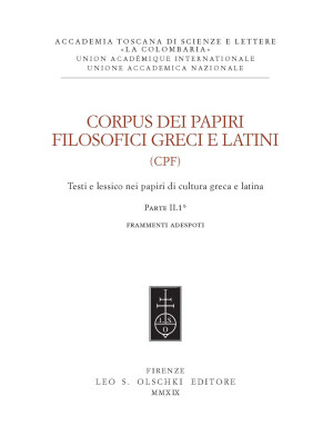 Corpus dei papiri filosofic...