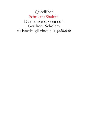 Scholem/Shalom. Due convers...