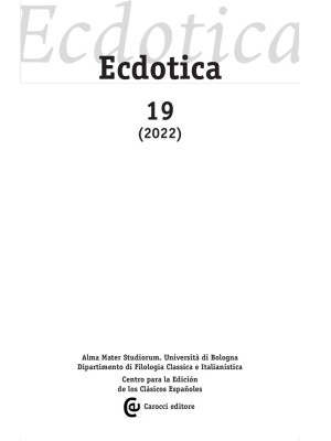 Ecdotica (2022). Vol. 19