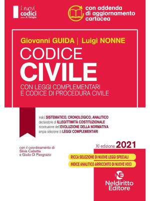 Codice civile con leggi complementari e codice di procedura civile. Concorso magistratura
