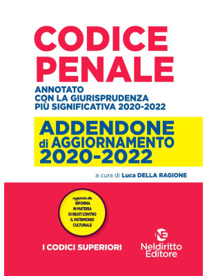 Maxi addenda di aggiornamento. Codice penale 2020-2022