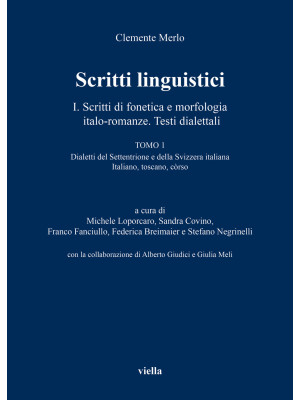 Scritti linguistici. Vol. 1...