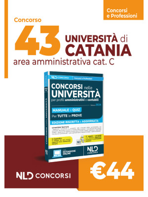 43 posti Università di Cata...