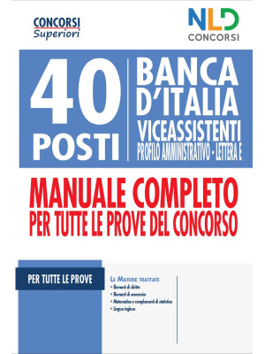40 posti Banca d'italia. Vi...