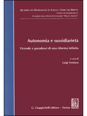 Autonomia e sussidiarietà. ...