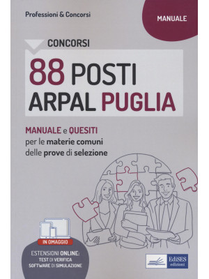 Concorsi 88 posti ARPAL Puglia