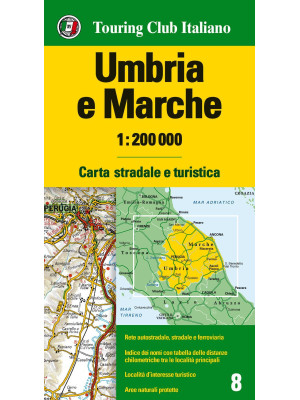 Umbria, Marche 1:200.000. E...