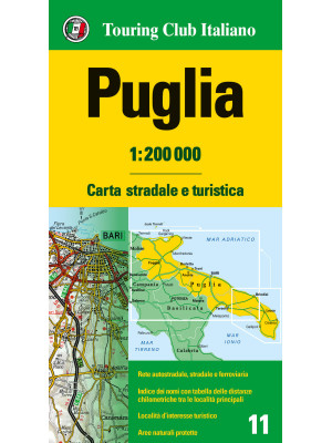 Puglia 1:200.000. Carta str...