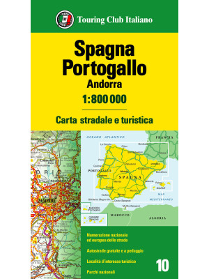 Spagna, Portogallo, Andorra 1:800.000. Carta stradale e turistica