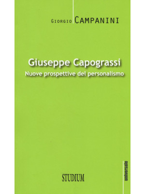 Giuseppe Capograssi. Nuove ...