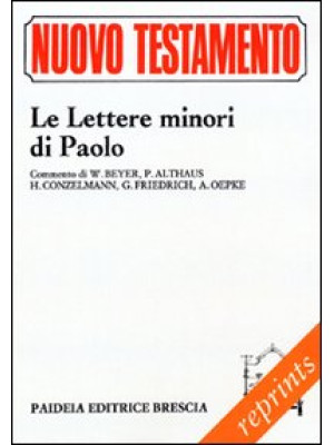 Le lettere minori di Paolo....
